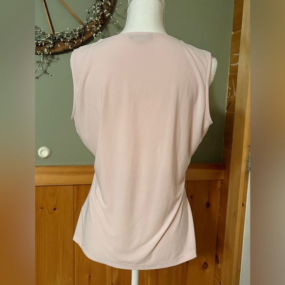 Tommy Hilfiger Light Pink Keyhole Blouse size L - Picture 6 of 12